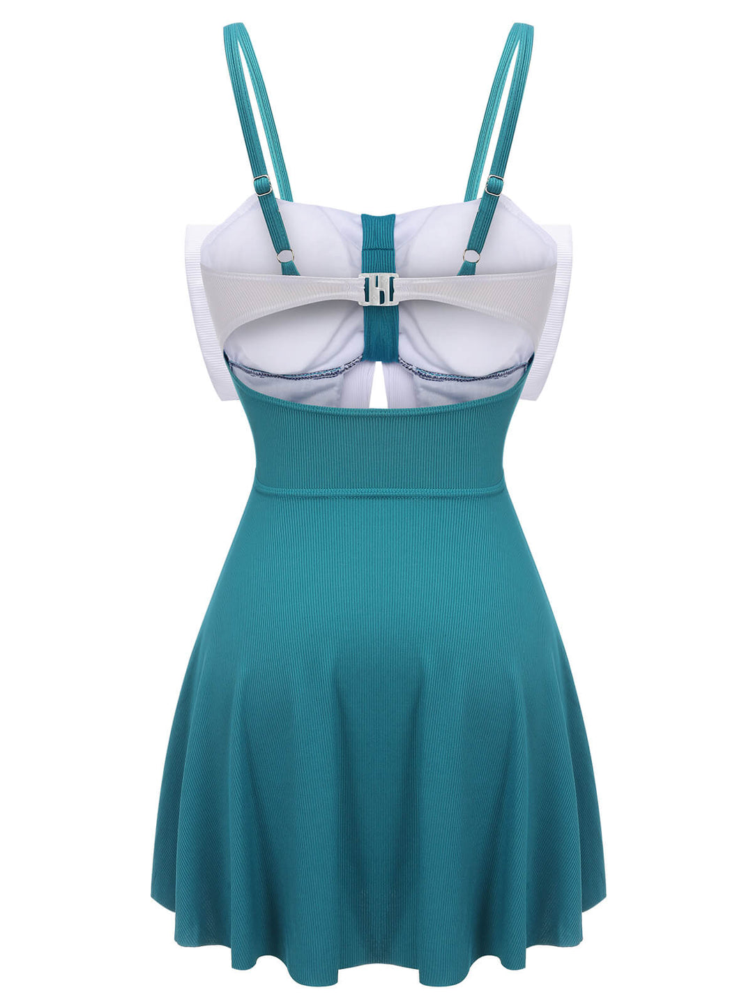 2PCS Blue 1930s Bow Strap Swimsuit &amp; Skirt, vintage skirt, retro style - perfect for women who love vintage and retro fashion