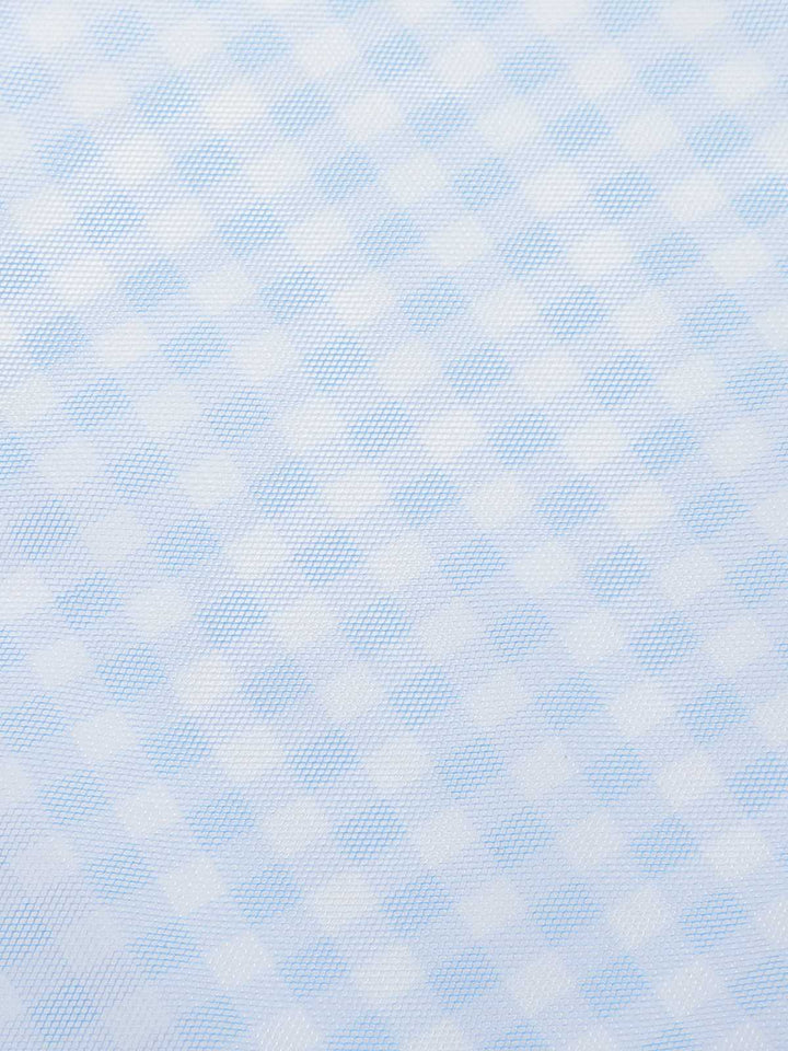 2PCS Blue 1950s Plaids Swimsuit &amp; Mesh Cover-Up — because 1950s glamour never goes out of style