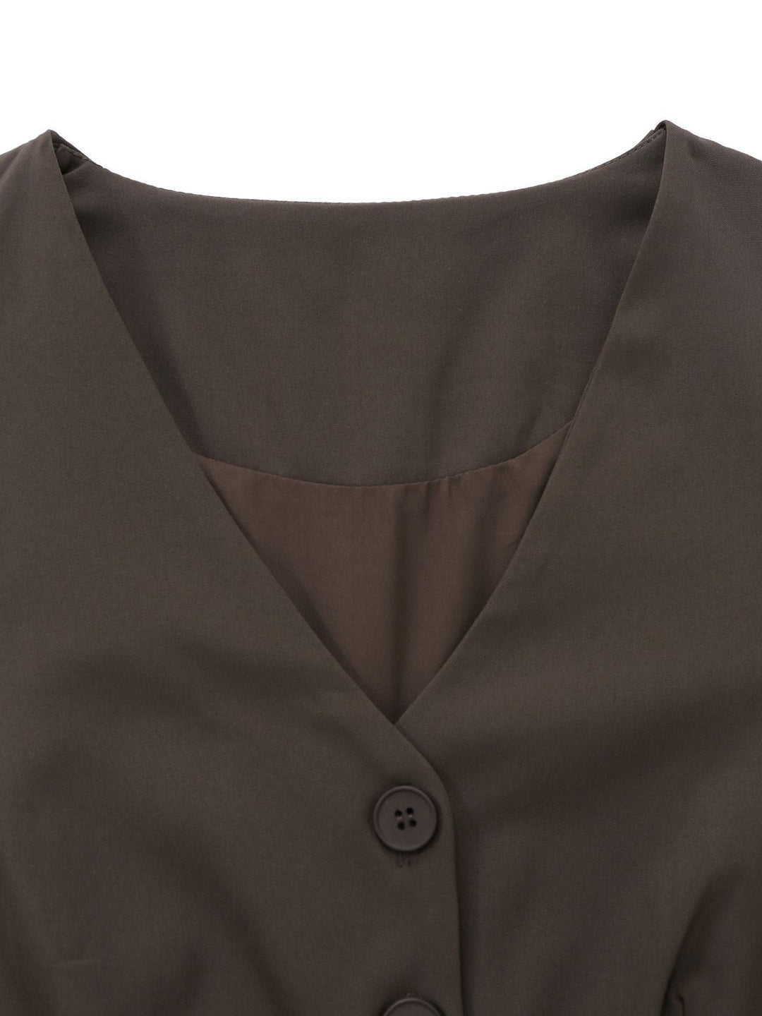 2PCS Brown 1940s Sleeveless Vest &amp; Pleated Midi Skirt, vintage skirt, retro style - perfect for women who love vintage and retro fashion