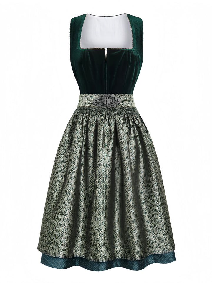 Green 1950s Vintage Retro Dress 2