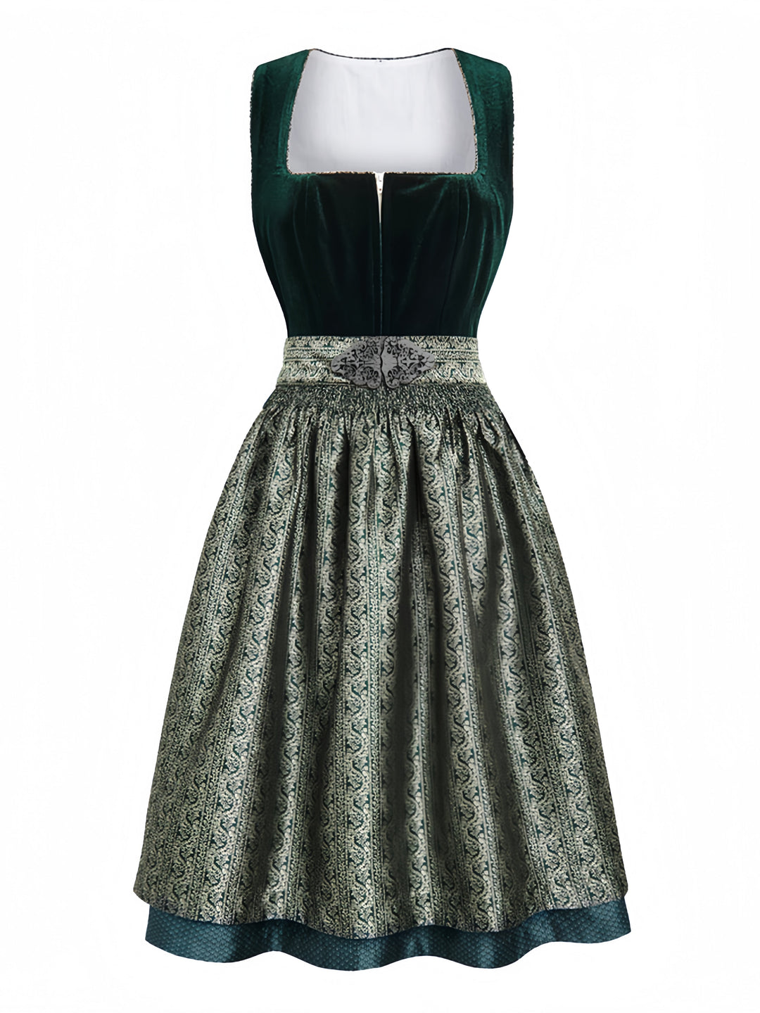 Green 1950s Vintage Retro Dress 2