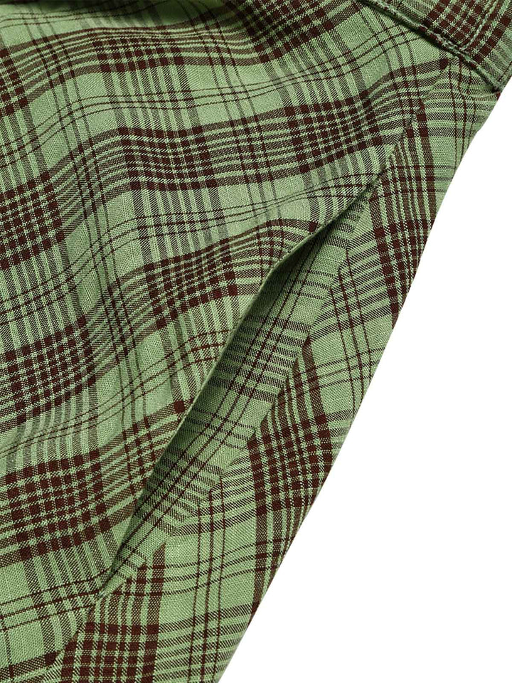 [Pre-Sale] Lake Green 1940s Plaid Vintage Classic Skirt 5