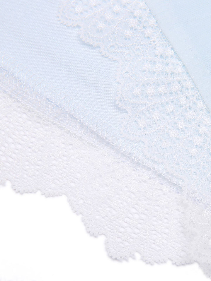 2PCS Light Blue Knot Lace Sleepwear, vintage fashion, retro style - perfect for women who love vintage and retro fashion