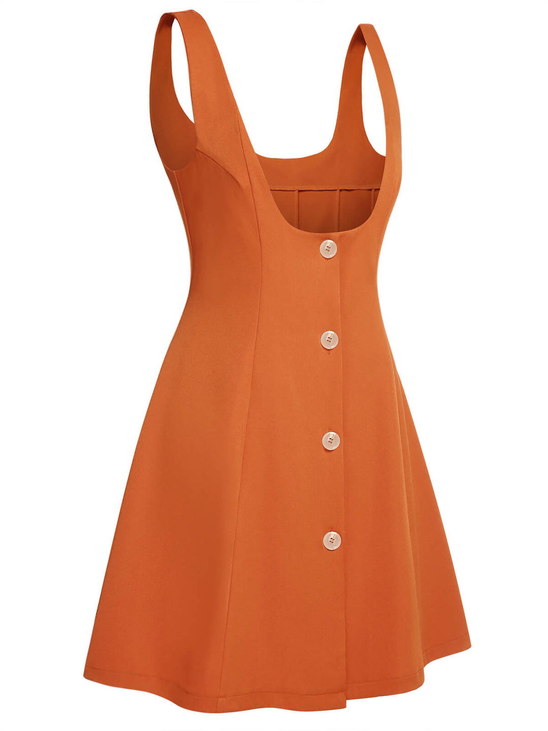 2PCS Orange 1960s Floral Shirt &amp; Skirt: timeless style reimagined