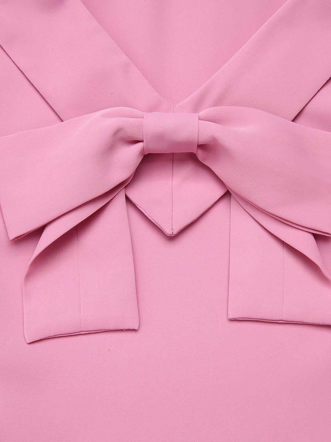 2PCS Pink 1960s Lapel Bowknot Blouse &amp; Solid Spaghetti Strap Dress, vintage dress, retro fashion - perfect for women who love vintage and retro fashion