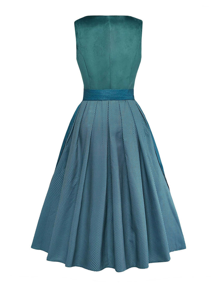 Green 1950s Vintage Classic Dress 3