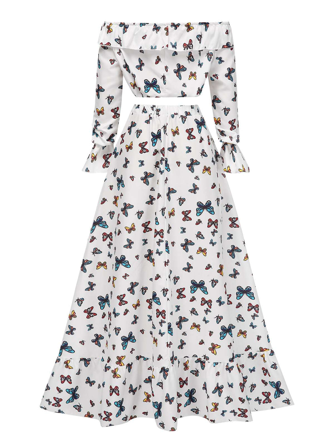 2PCS 1930s Ruffle Butterfly OffShoulder | 1930s | vintage skirt, retro style