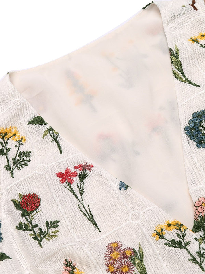 2PCS 1950s Embroidery Top Pockets | 1950s | vintage blouse, retro top