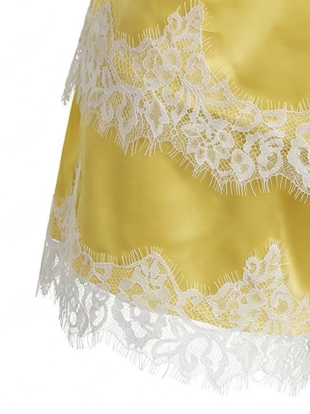 Yellow Lace Spaghetti Strap 2PCS