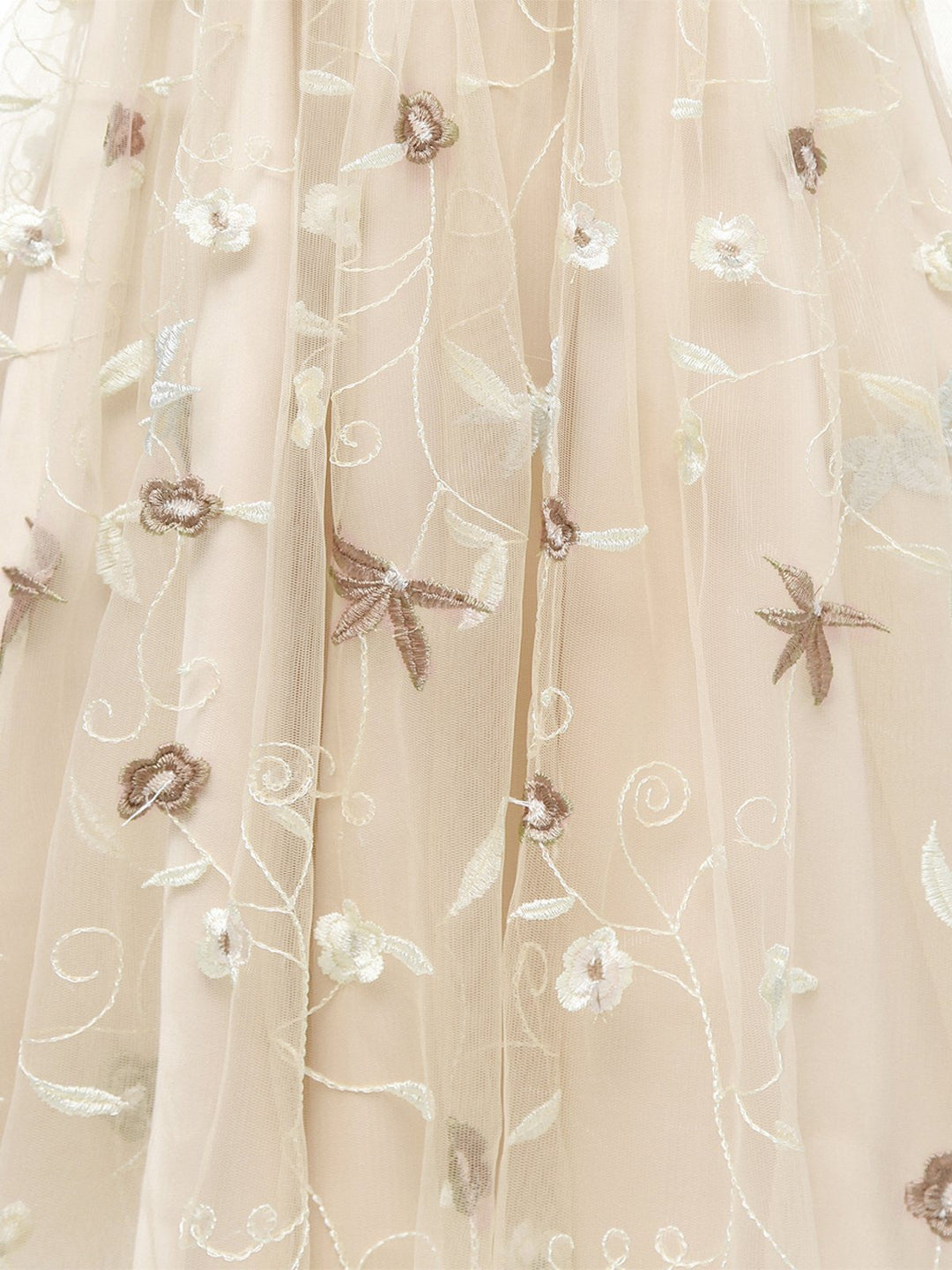 3/4 Sleeve 1950s Floral Embroidery Dress: timeless style reimagined