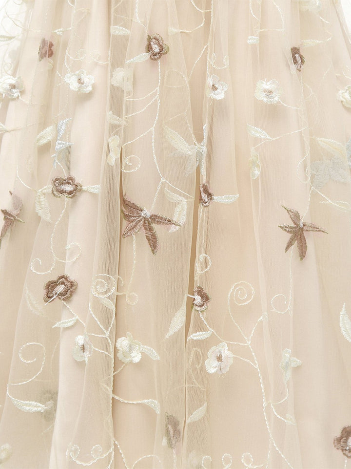 3/4 Sleeve 1950s Floral Embroidery Dress: timeless style reimagined