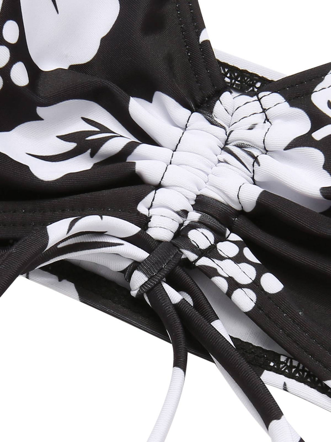 3PCS Black 1950s Flowers Swimsuit &amp; Cover-Up, vintage swimsuit, pin-up swimwear - perfect for women who love vintage and retro fashion