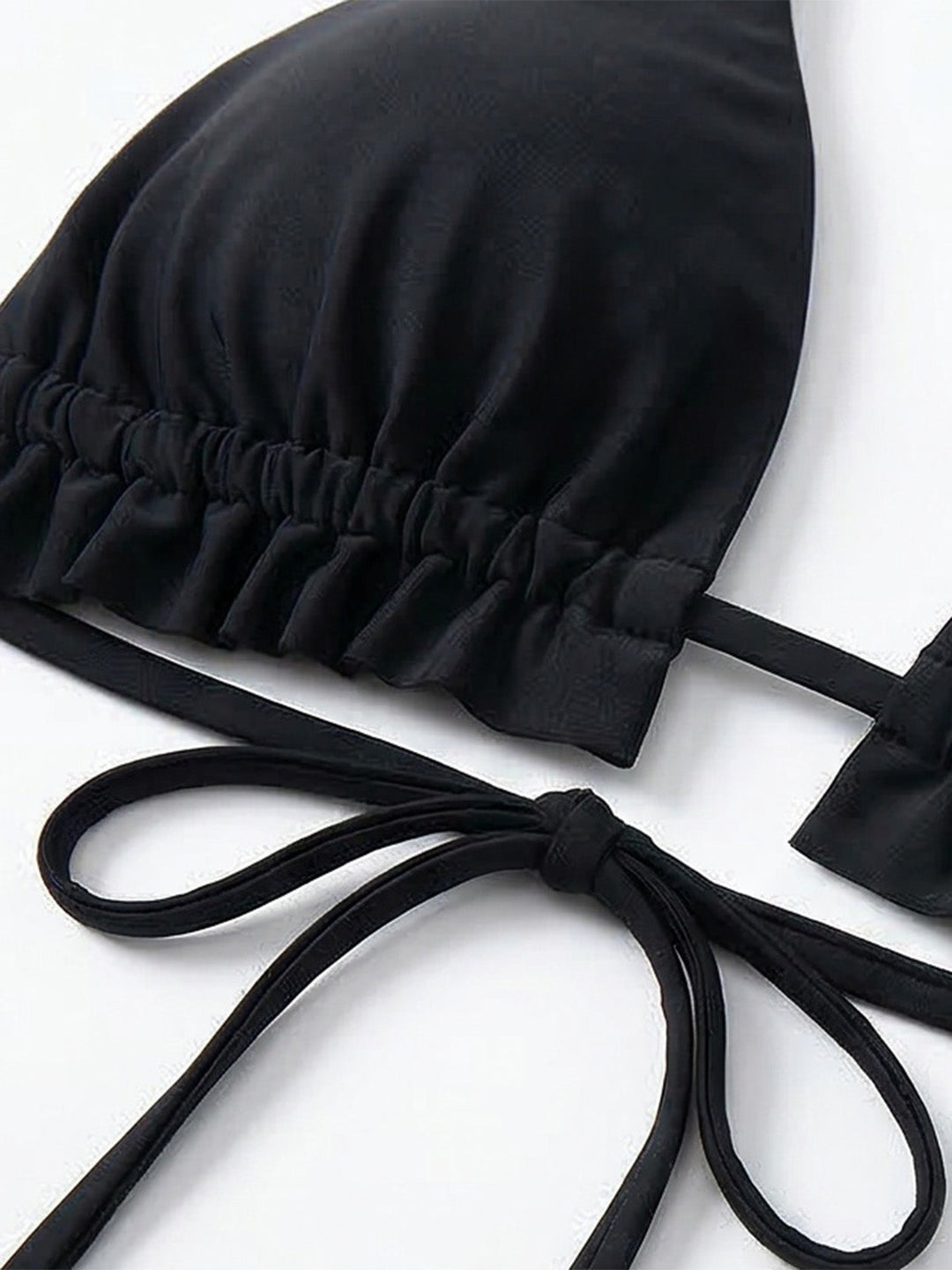 3PCS Black 1980s Butterfly Mesh Bikini Set &amp; Cover-Up | vintage swimwear, retro swimsuit, pin-up style - perfect for retro fashion enthusiasts