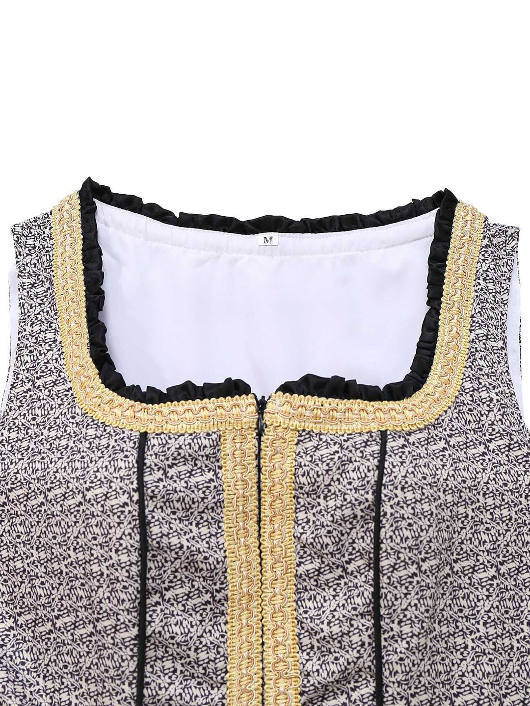 3PCS Gold 1950s Lace Top &amp; Square Neck Floral Dress - vintage dress, retro fashion, rockabilly