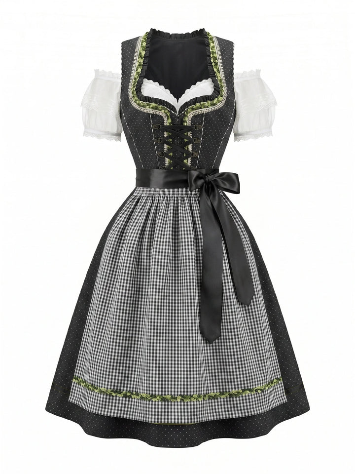 3PCS Cotton Polka Dot Dress&amp; Top 3:4 primary image
