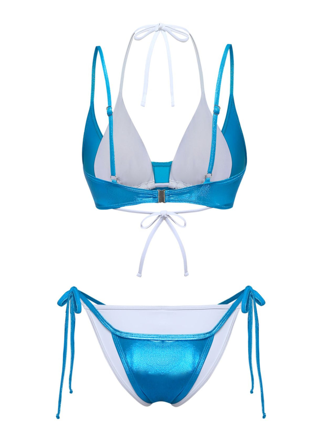 4PCS &amp; 1950s Triangle String Bikini Set - vintage fashion, retro style
