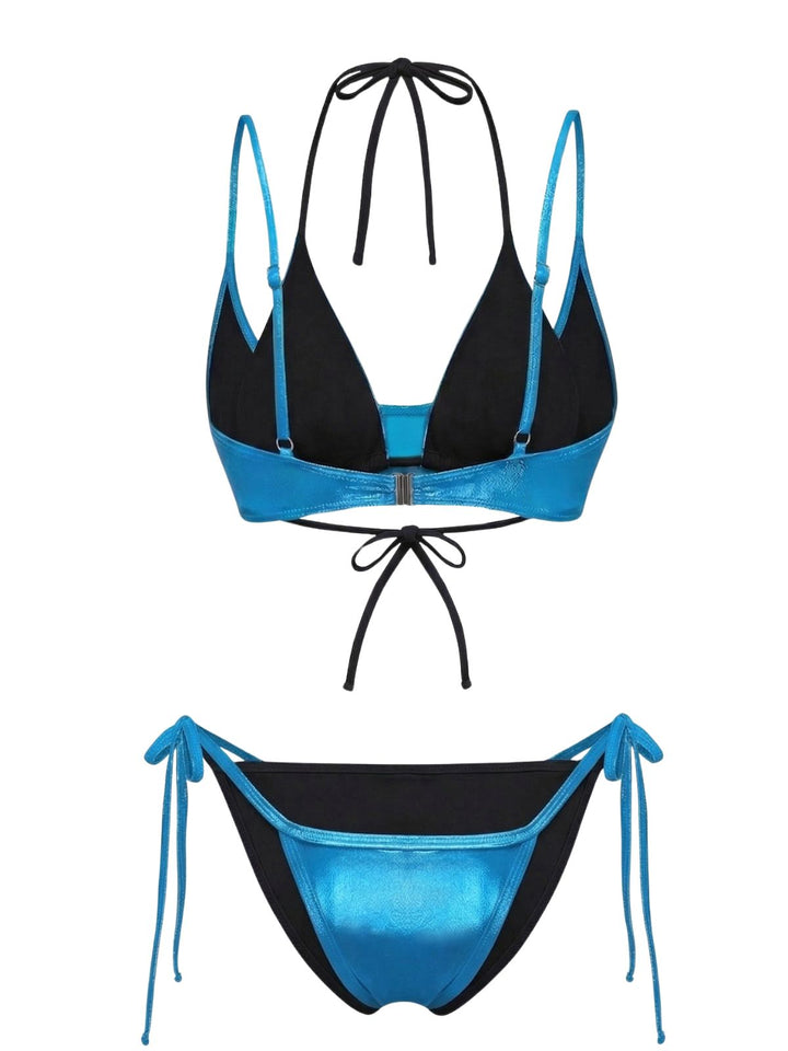 4PCS &amp; 1950s Triangle String Bikini Set - vintage fashion, retro style