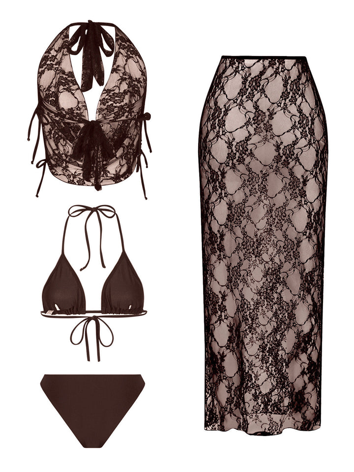 Lace 3 Piece Bikini Set 6