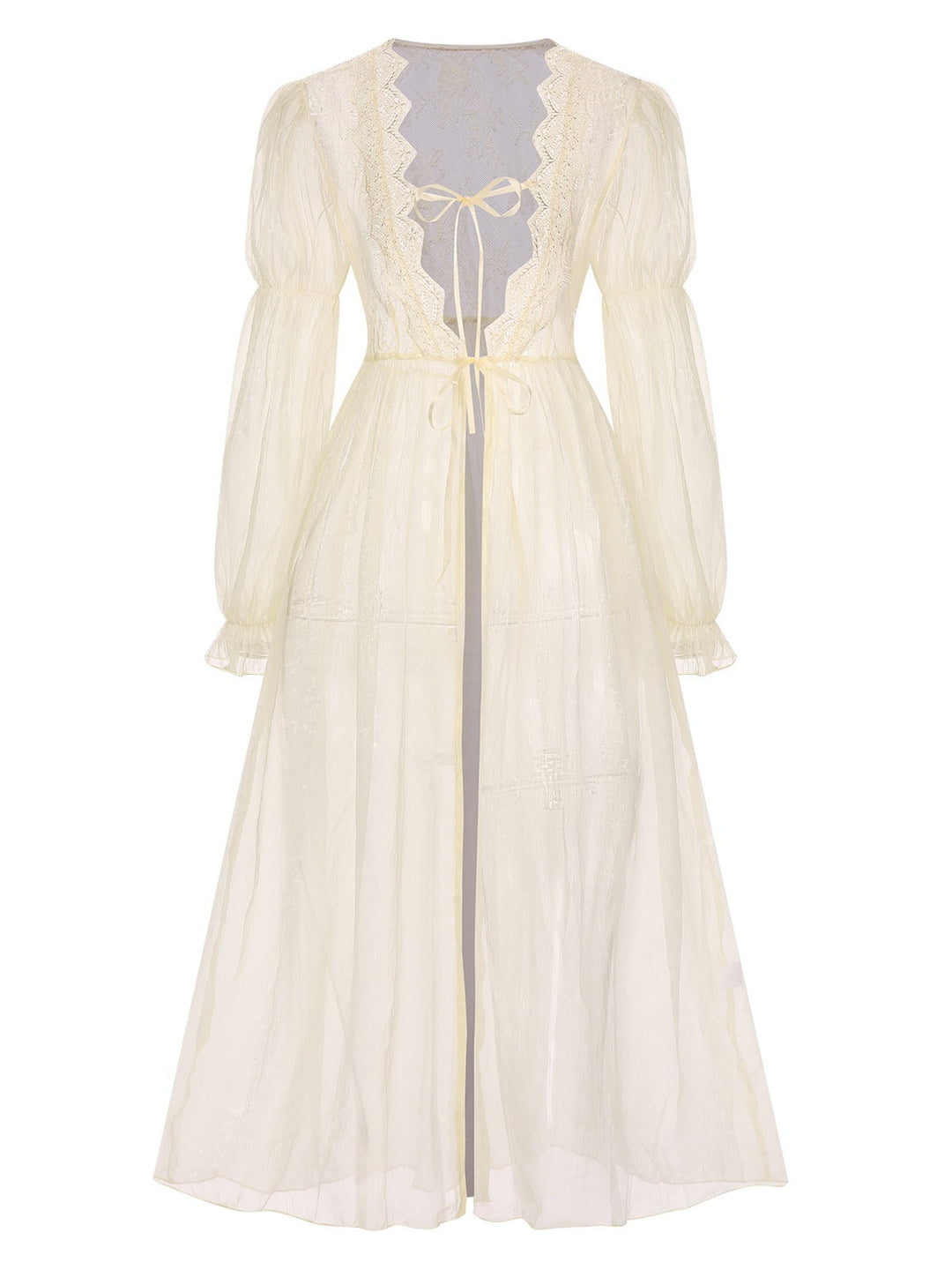 Apricot Royal Style Lace Trimmed Robe, vintage fashion, retro style - perfect for women who love vintage and retro fashion