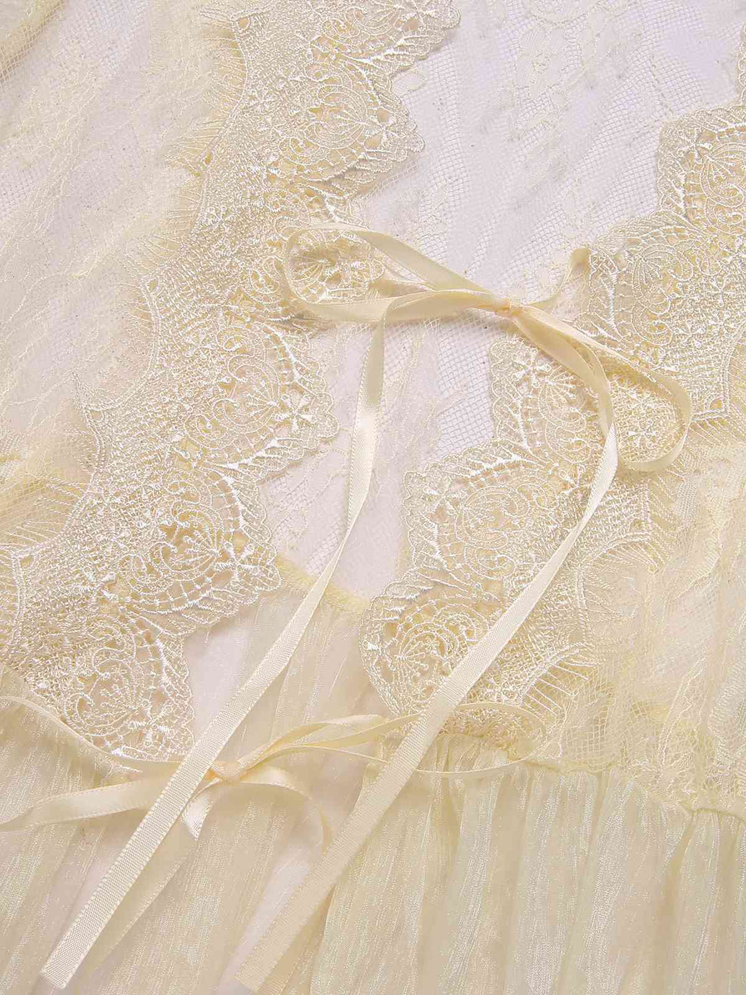 Apricot Royal Style Lace Trimmed Robe, vintage fashion, retro style - perfect for women who love vintage and retro fashion