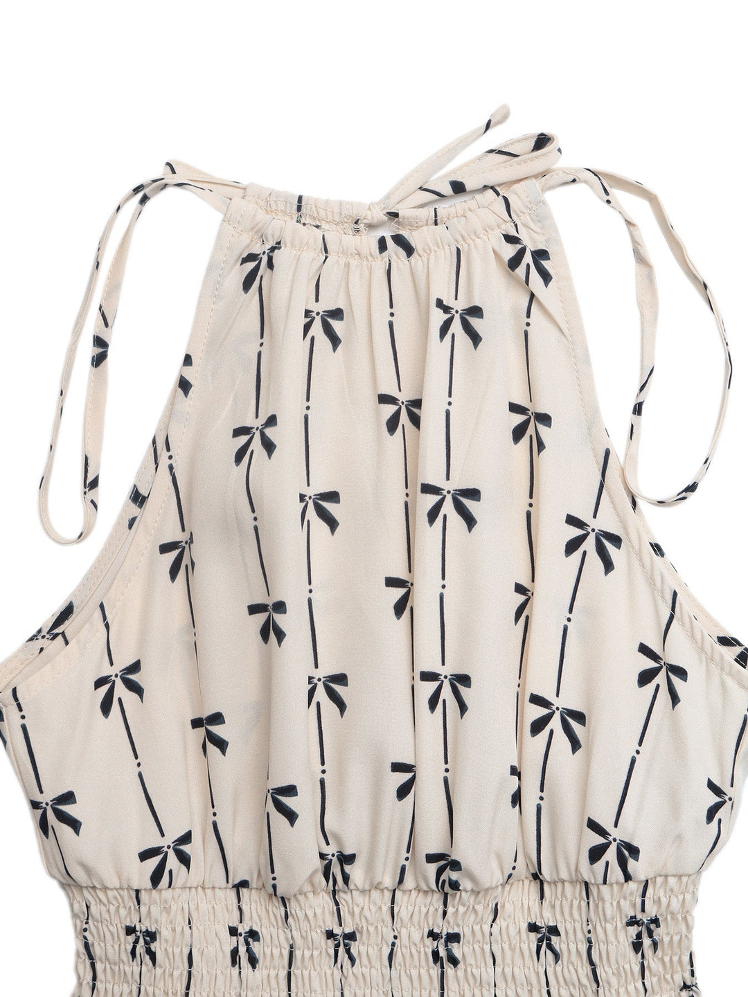 Apricot 1950s Print Halter Sleeveless Romper 7