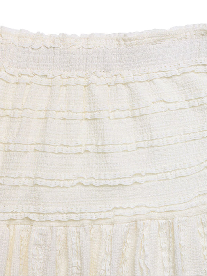 Beige 1950s Swing Skirts 5