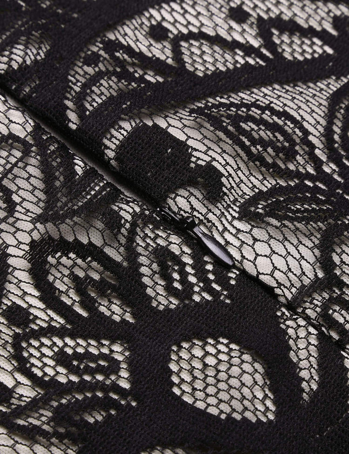 Black 1920s Fringe Lace Flapper Dress — vintage elegance for the modern woman