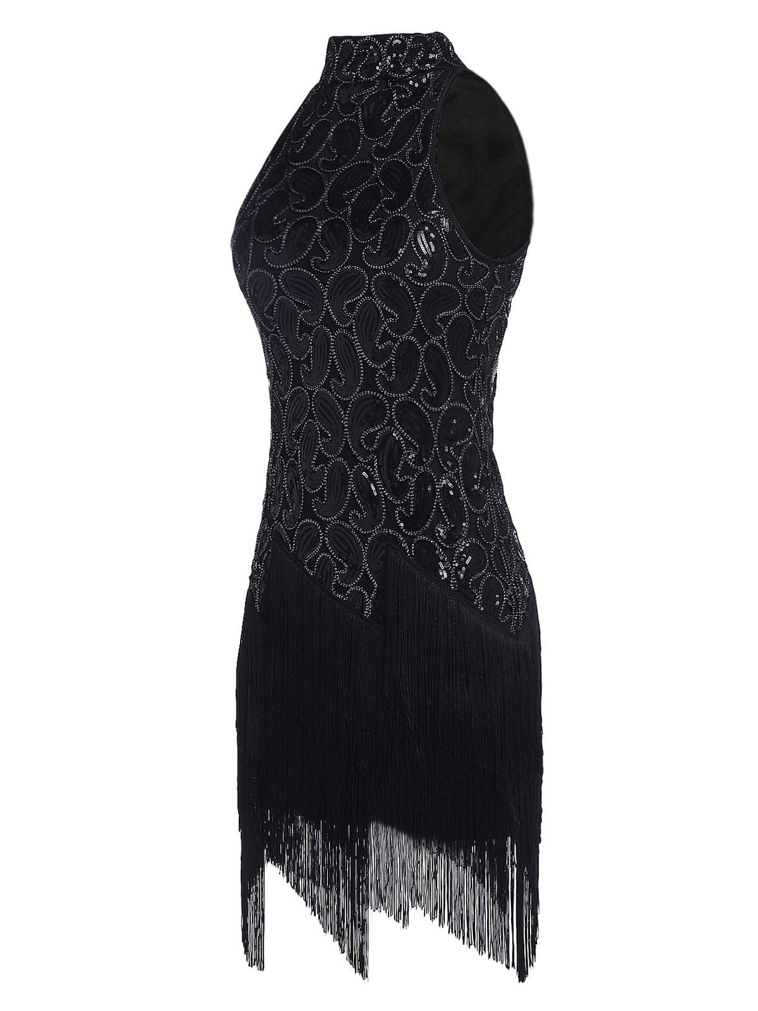 Black 1920s Sequined Glitter Dress: timeless style reimagined