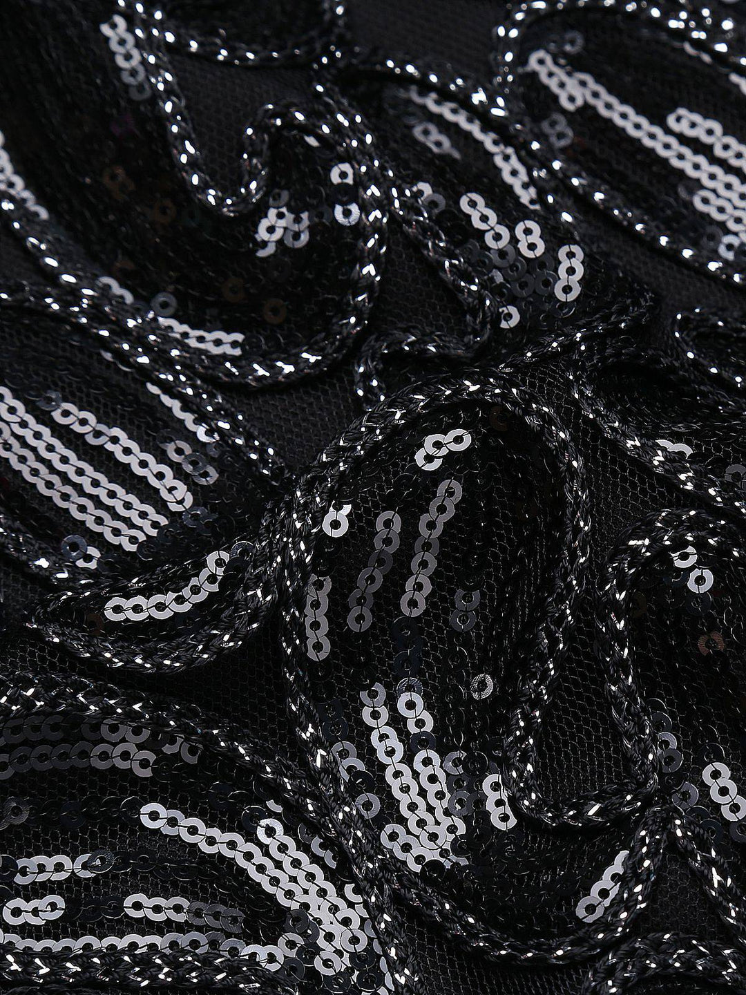 Black 1920s Sequined Glitter Dress: timeless style reimagined