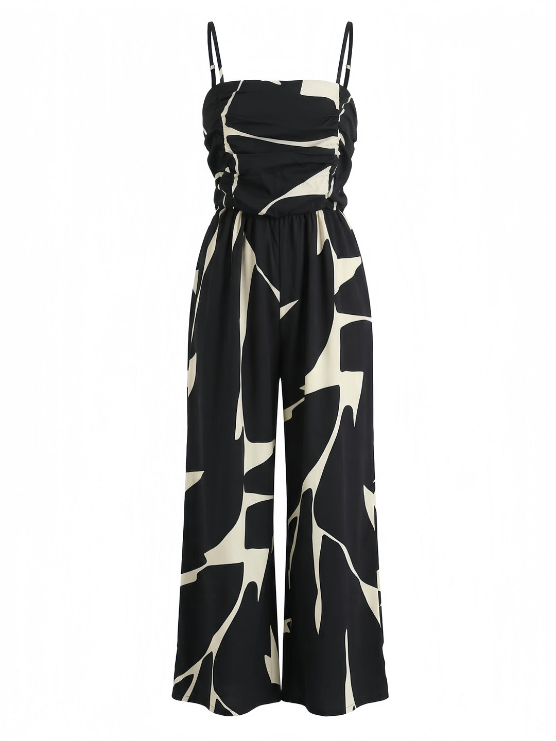 Black 1930s Wide Leg Jumpsuit 2