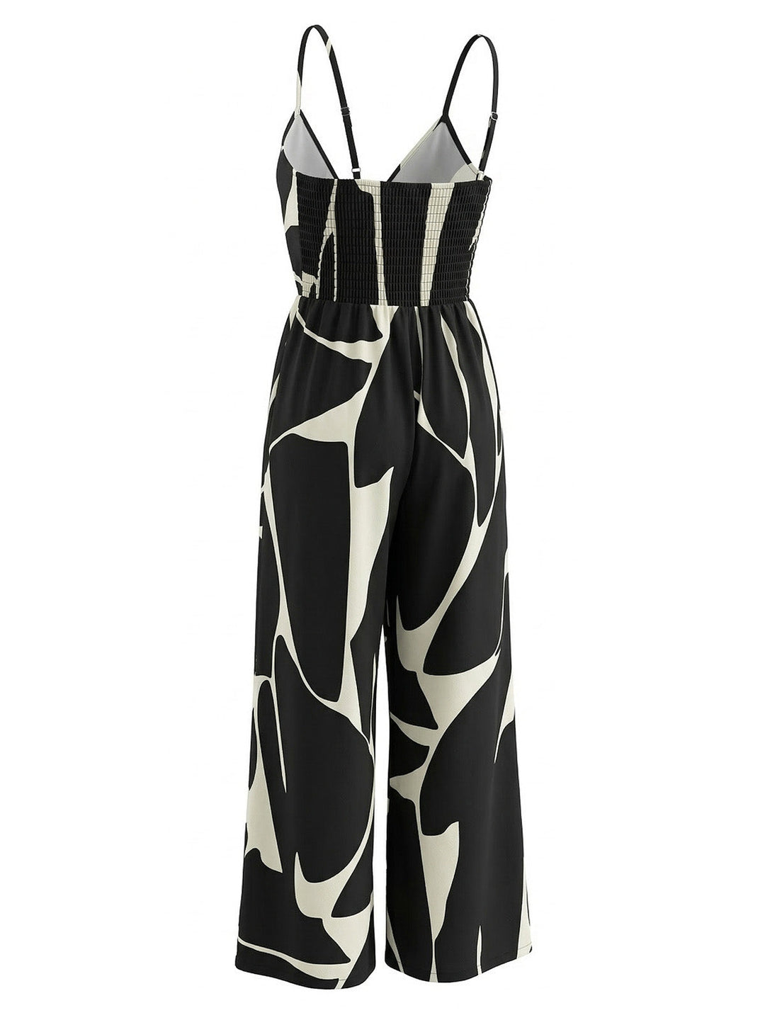 Black 1930s Wide Leg Jumpsuit 3