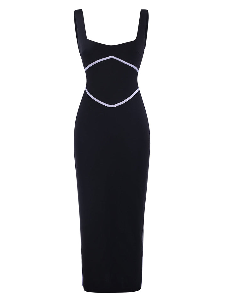 1930s Binding Square Neck Bodycon | 1930s | vintage dress, retro fashion