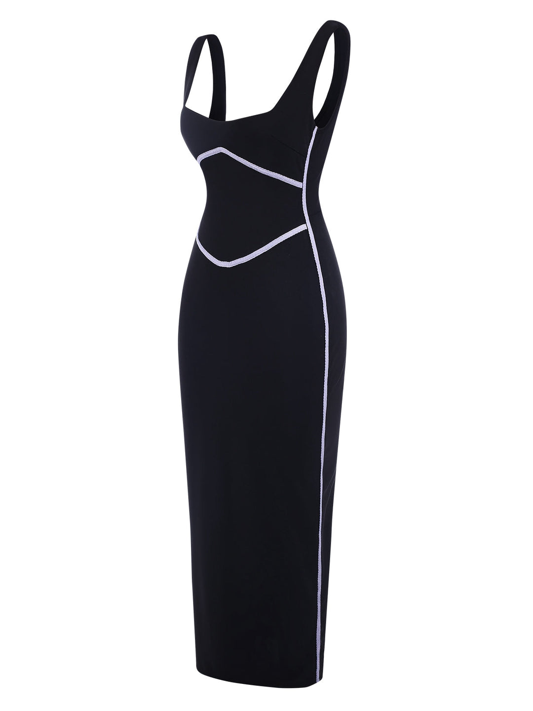 1930s Binding Square Neck Bodycon | 1930s | vintage dress, retro fashion