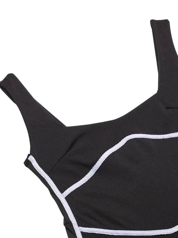 1930s Binding Square Neck Bodycon | 1930s | vintage dress, retro fashion