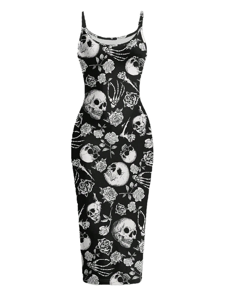 Black 1930s Floral Vintage Classic Dress 2