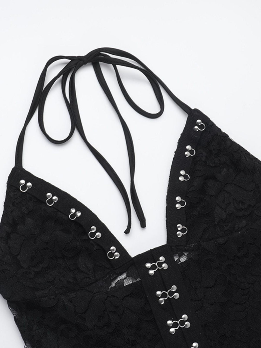 Black 1930s Halter Lace Bell-Bottom Jumpsuit: timeless 1930s elegance she makes her own