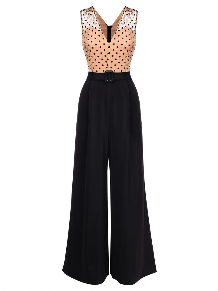 1930s Polka Dot Patchwork Belt | 1930s | vintage romper, retro jumpsuit