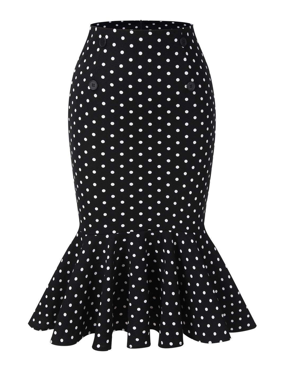 1930s Polka Dots Fishtail Skirt | 1930s | vintage skirt, retro style