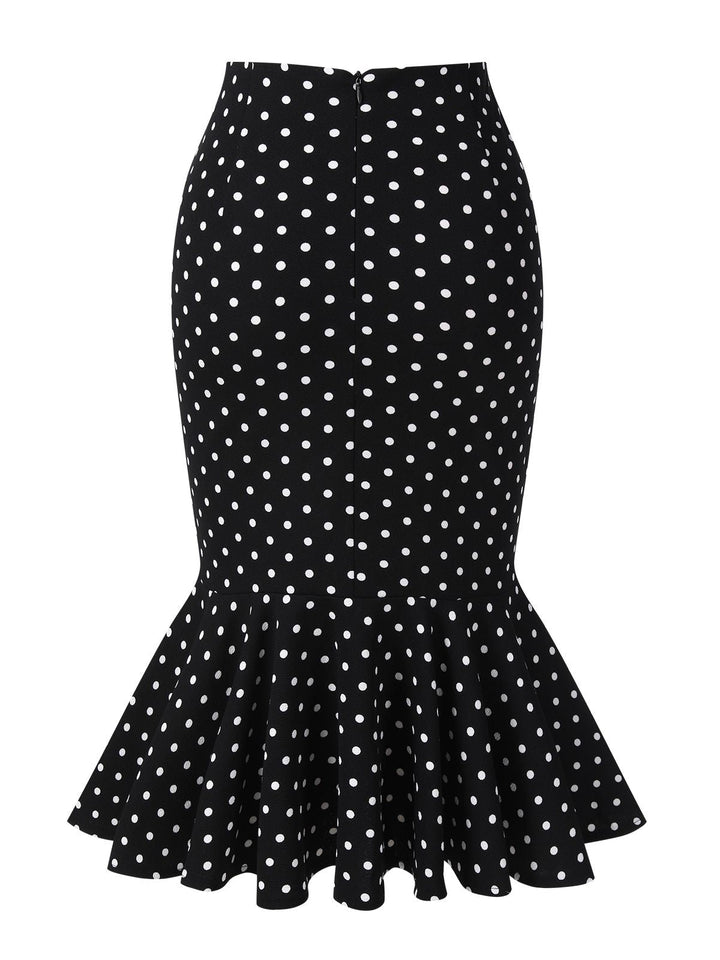 1930s Polka Dots Fishtail Skirt | 1930s | vintage skirt, retro style
