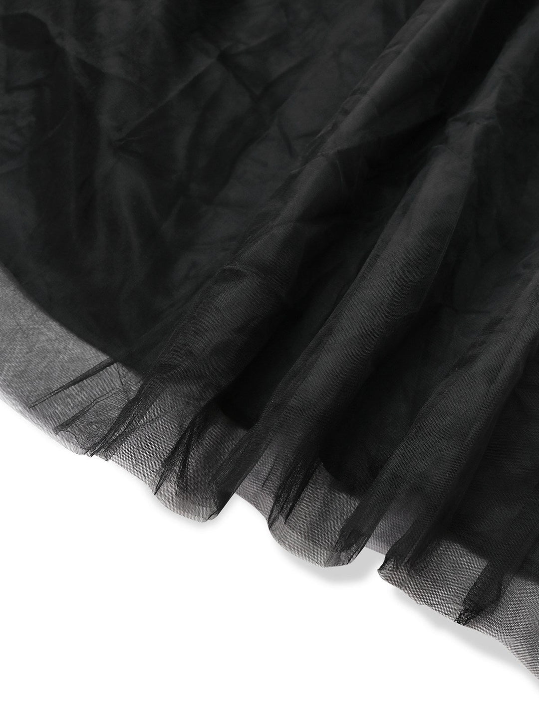 Black 1930s Solid 3D Feather Mesh Dress - vintage dress, retro fashion, classic black