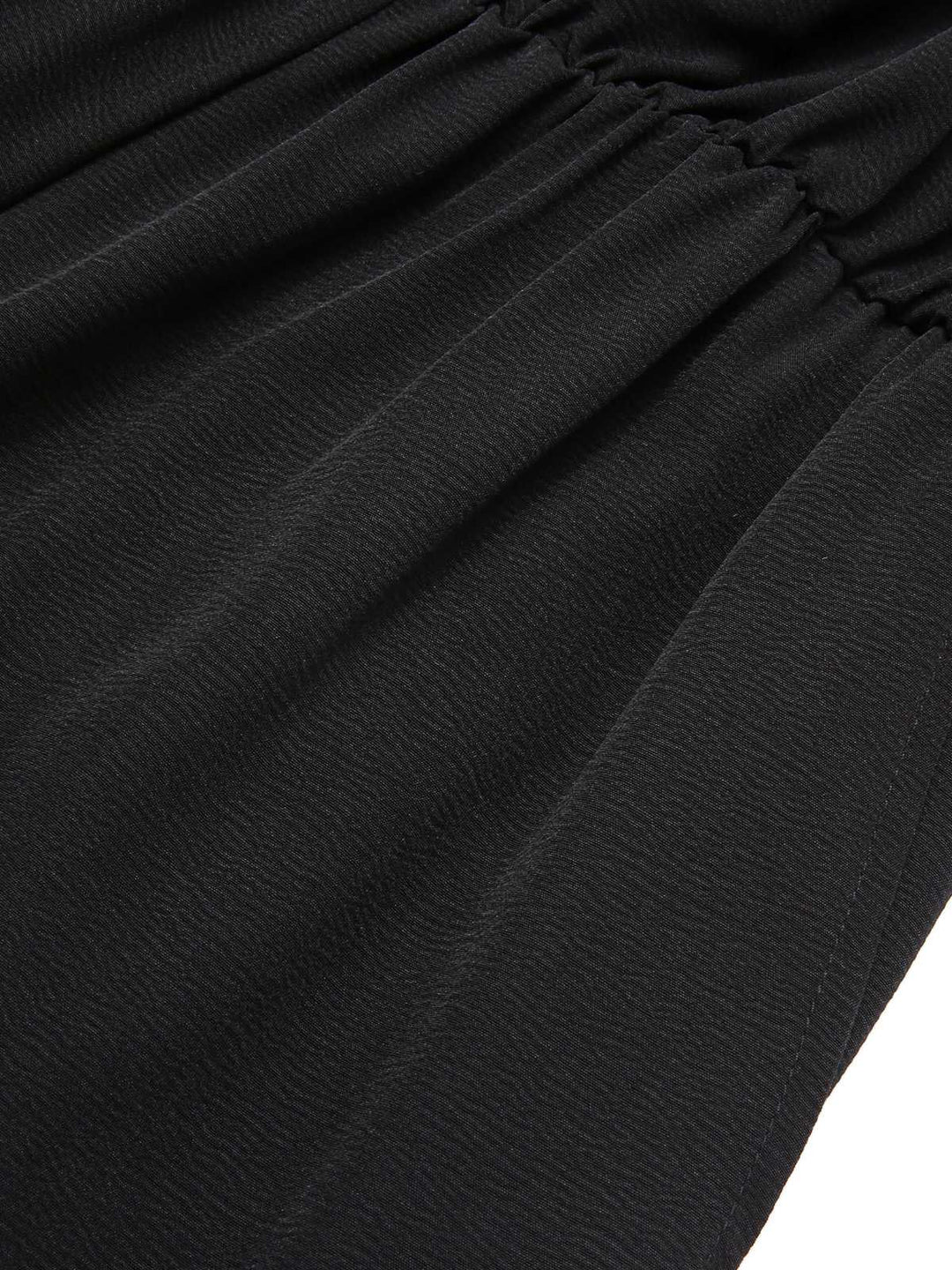 Black 1930s Solid Ruffle Sleeves Belted Jumpsuit, vintage romper, retro jumpsuit - perfect for women who love vintage and retro fashion