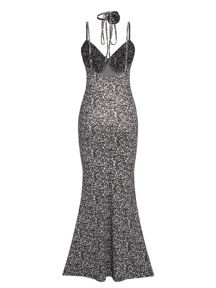 Black 1930s Spaghetti Straps Mermaid Dress, vintage dress, retro fashion - perfect for women who love vintage and retro fashion