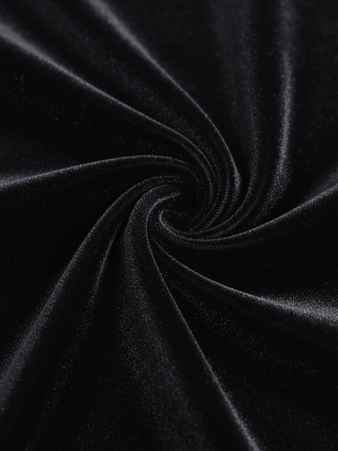 Black 1930s Velvet Cowl Neck Feather Brooch Dress - vintage dress, retro fashion, classic black