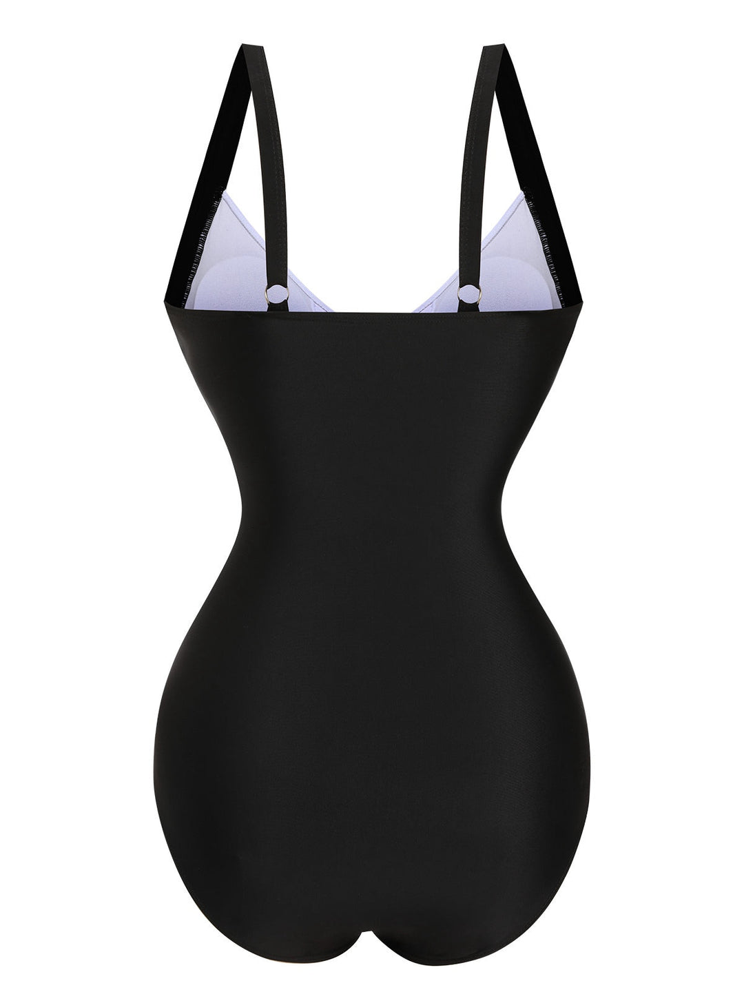 Black 1930s Wide-Straps Flowers Swimsuit, vintage swimsuit, pin-up swimwear - perfect for women who love vintage and retro fashion