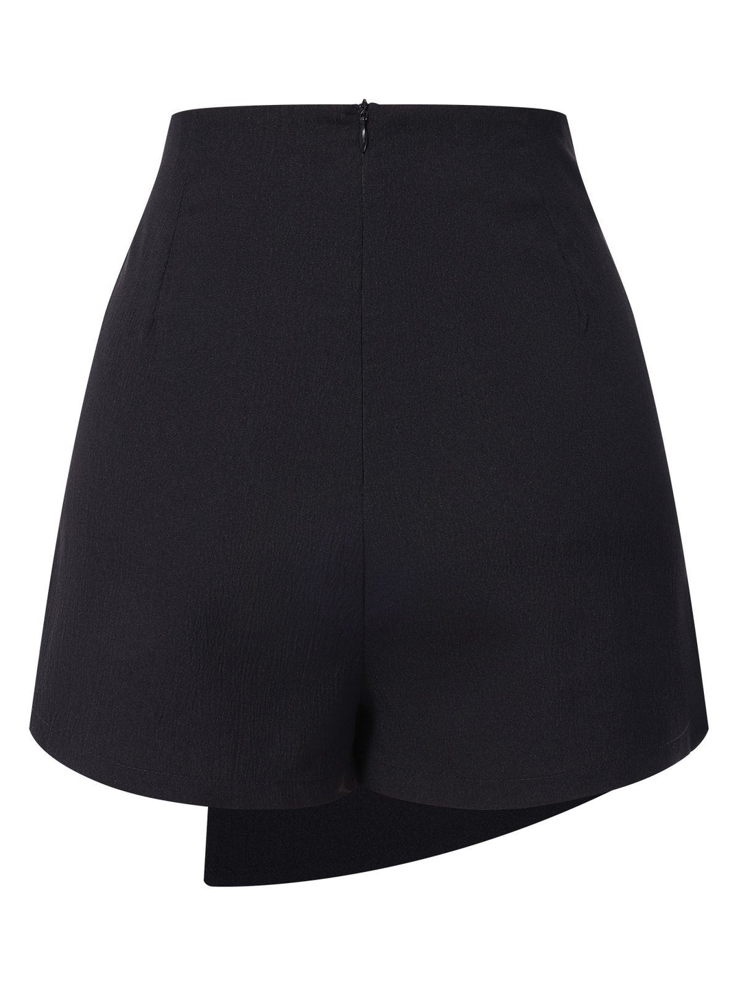 Black 1940s Button Irregular Hem Skirt, vintage skirt, retro style - perfect for women who love vintage and retro fashion