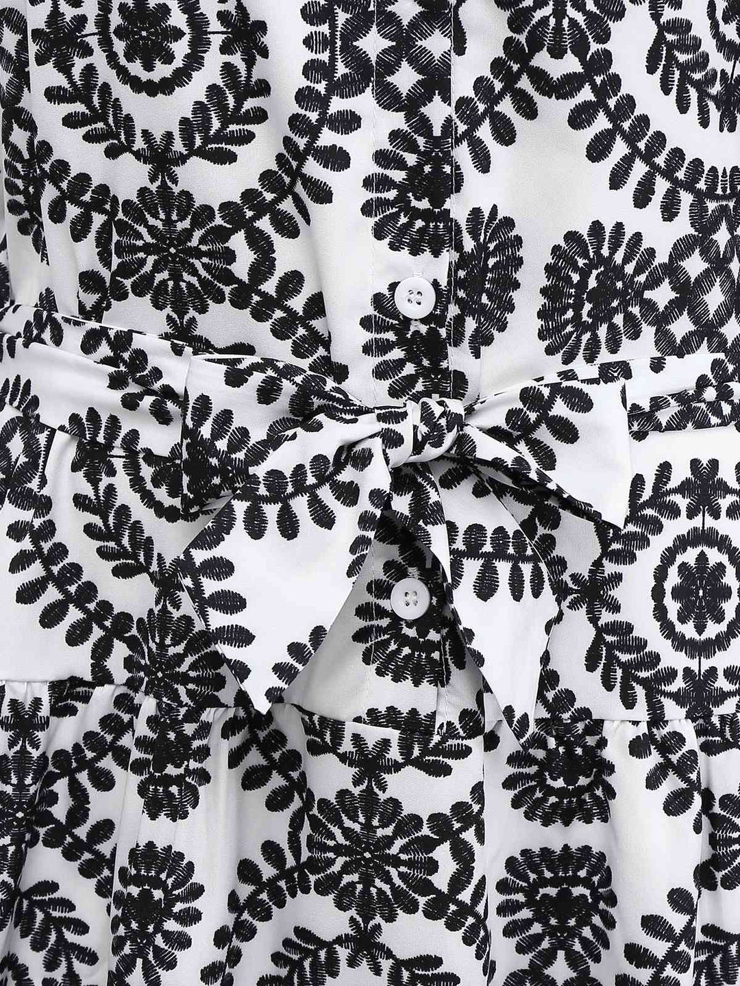 Black 1940s Lapel Tie-Waist Floral Sleeveless Dress - vintage dress, retro fashion, classic black