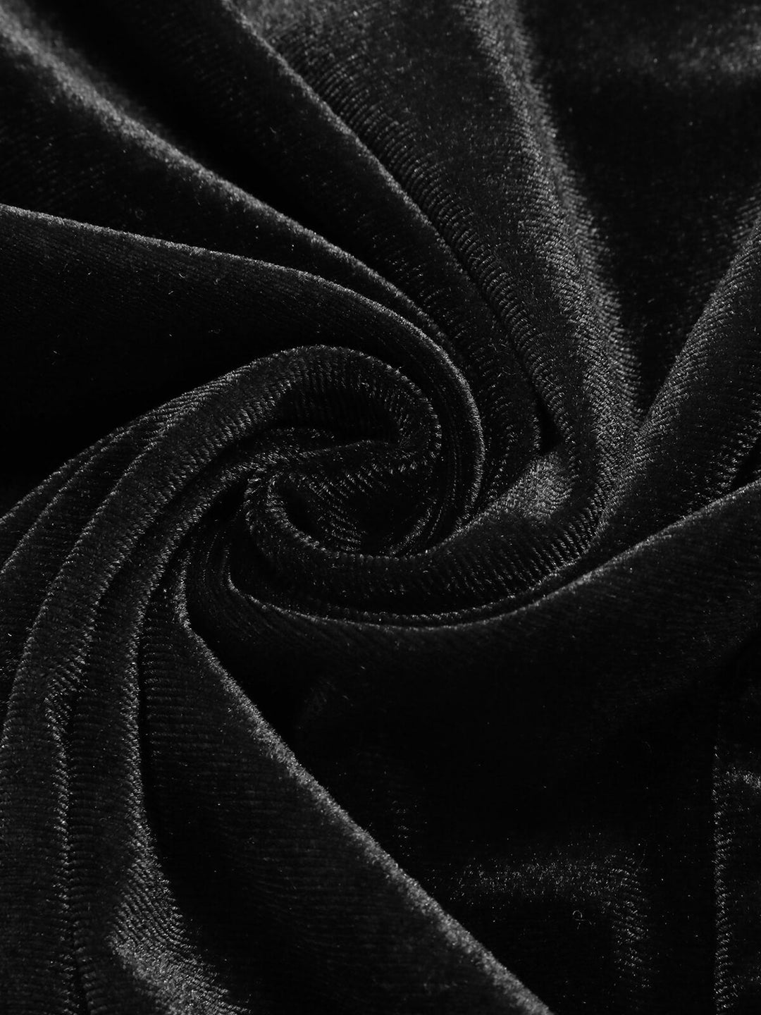 [Plus Size] Black 1940s Solid Square Neck Velvet Dress, vintage dress, fashion - perfect for women who love vintage and fashion