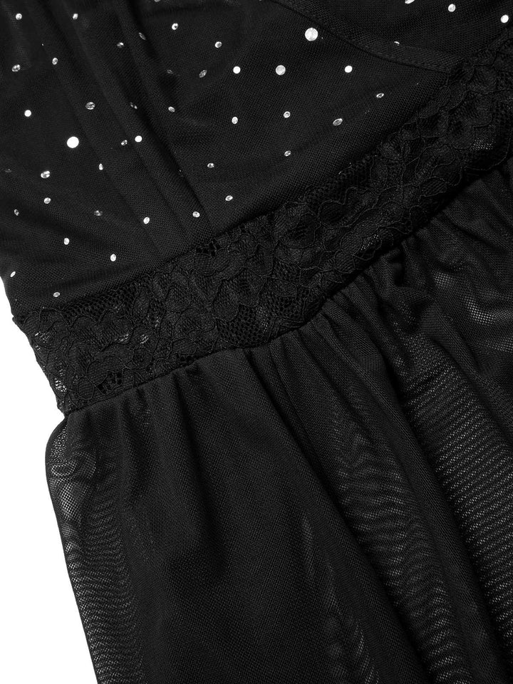Sparkling Mesh Back Cross | | vintage dress, retro fashion