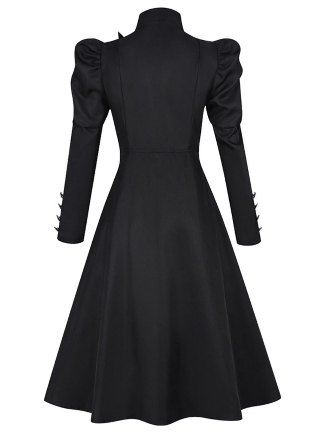 Black 1940s Wicked-Inspired Floral Witch Dress: where 1940s romance meets her modern spirit