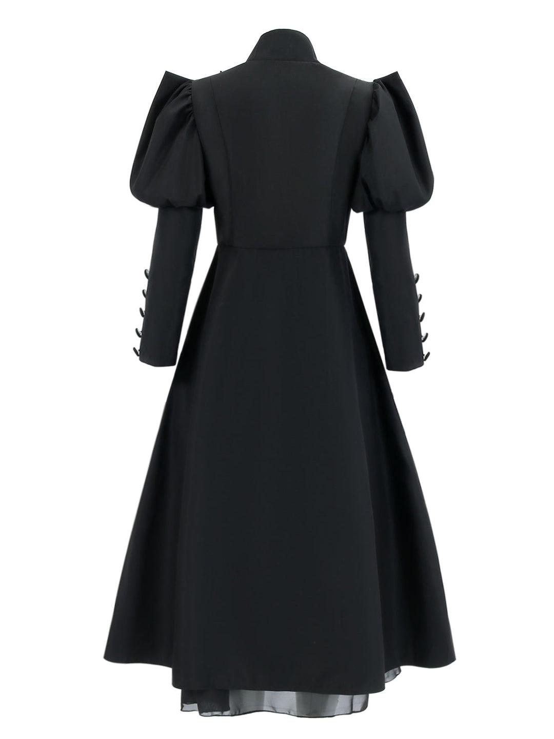 Black 1940s Wicked-Inspired Floral Witch Dress: where 1940s romance meets her modern spirit